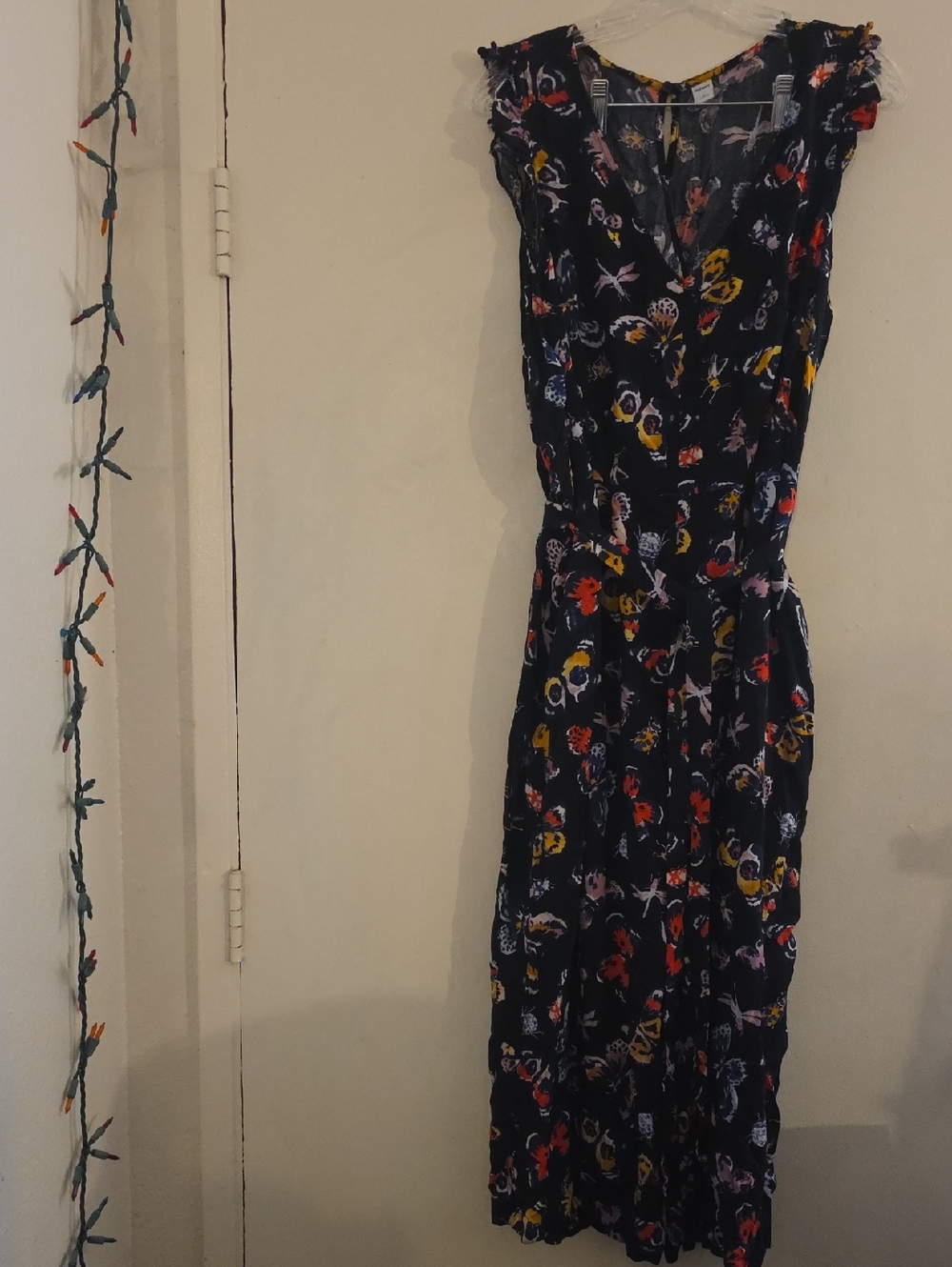 Old Navy Navy butterfly Print Jumpsuit With Pockets XL